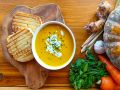 One of our favourites: pumpkin soup.
